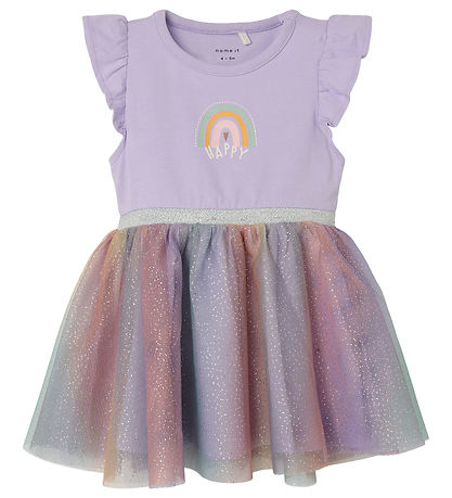 Name It Kjole - NbfHappi - Purple Rose Name It Kjole - NbfHappi - Purple Rose