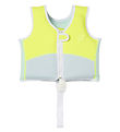 SunnyLife Svømmevest - Salty the Shark - 2-3 år - Aqua Neon Yel