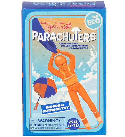 Tiger Tribe Legetøj - Faldskærmsmand - Blå/Orange Asst.