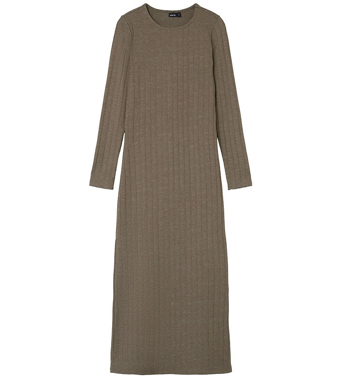 LMTD Kjole L/Æ - Rib - NlfLunne - Chocolate Chip