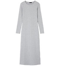 LMTD Kjole L/Æ - Rib - NlfLunne - Light Grey Melange LMTD Kjole L/Æ - Rib - NlfLunne - Light Grey Melange