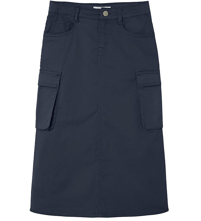 Name It Dark Sapphire Long Twill Cargo Nederdel - Str. 6y 116cm