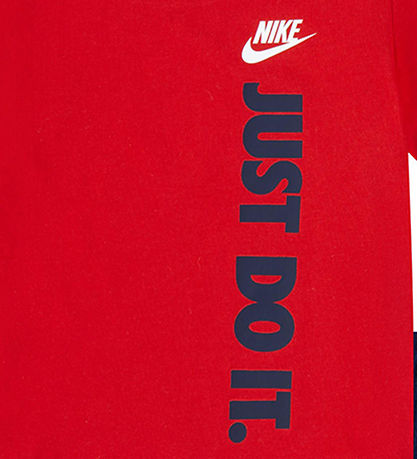 Nike Shortssæt - T-shirt/Shorts - Red/Midnight Navy Nike Shortssæt - T-shirt/Shorts - Red/Midnight Navy