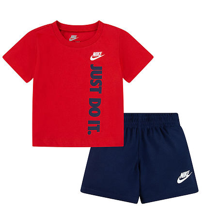 Nike Shortssæt - T-shirt/Shorts - Red/Midnight Navy Nike Shortssæt - T-shirt/Shorts - Red/Midnight Navy