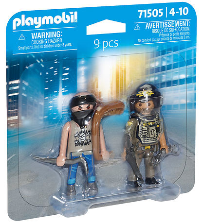 Playmobil Duopack - SWAT & Røver - 71505 - 9 Dele Playmobil Duopack - SWAT & Røver - 71505 - 9 Dele