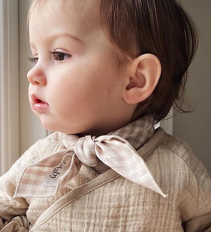 Lalaby Tørklæde - Eddie - Beige Gingham
