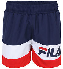 Fila Badeshorts - Langula - Black Iris/Bright White/True Red Fila Badeshorts - Langula - Black Iris/Bright White/True Red