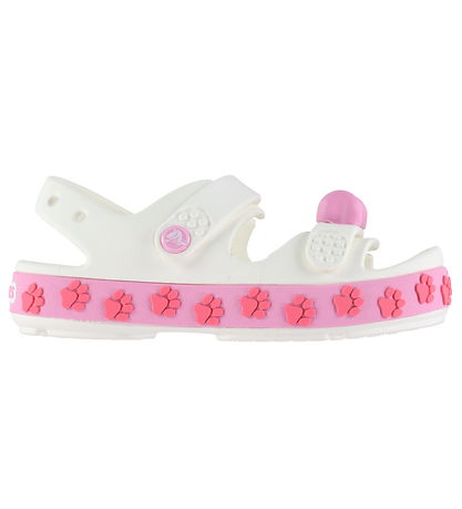 Crocs Sandal - Crocband Cruiser Pet Sandal T - Hvid/Pink Tweed Crocs Sandal - Crocband Cruiser Pet Sandal T - Hvid/Pink Tweed