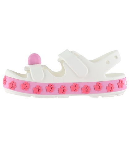 Crocs Sandal - Crocband Cruiser Pet Sandal T - Hvid/Pink Tweed Crocs Sandal - Crocband Cruiser Pet Sandal T - Hvid/Pink Tweed