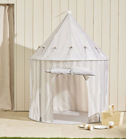 Kids Concept Legetelt - 100x130 cm - Grå Striber Kids Concept Legetelt - 100x130 cm - Grå Striber