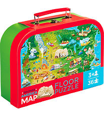 Crocodile Creek Puslespil - 36 Brikker - Discover America Map Crocodile Creek Puslespil - 36 Brikker - Discover America Map