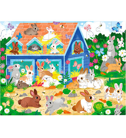 Crocodile Creek Puslespil - 50 Brikker - Bunny House Crocodile Creek Puslespil - 50 Brikker - Bunny House