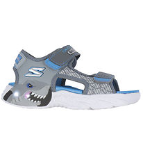 Skechers Sandaler m. Lys - Creature-Splash - Charcoal Blue Skechers Sandaler m. Lys - Creature-Splash - Charcoal Blue