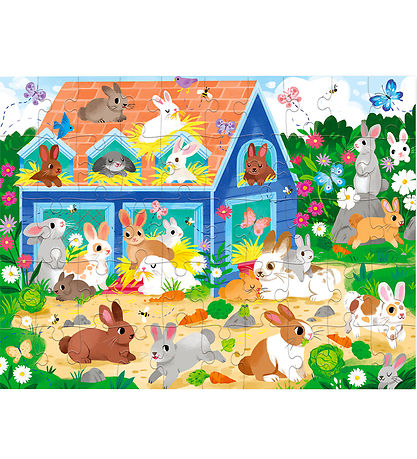 Crocodile Creek Puslespil - 50 Brikker - Chicken Coop Crocodile Creek Puslespil - 50 Brikker - Chicken Coop