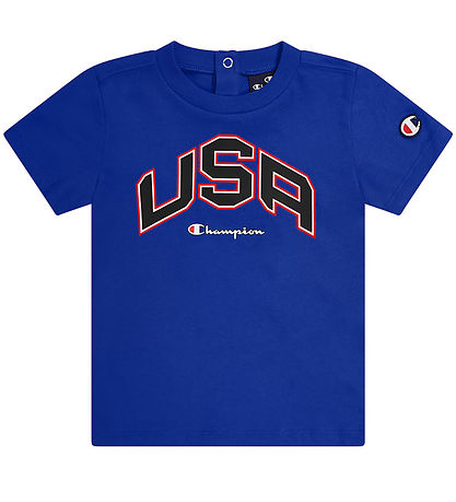 Champion Shortssæt - T-shirt/Shorts - Mazarine Blue Champion Shortssæt - T-shirt/Shorts - Mazarine Blue