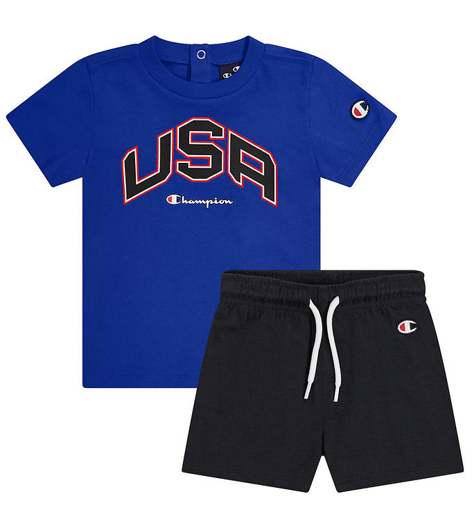 Champion Shortssæt - T-shirt/Shorts - Mazarine Blue