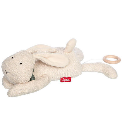 Sigikid Bamse m. Musik - Rabbit - 40 cm - Beige