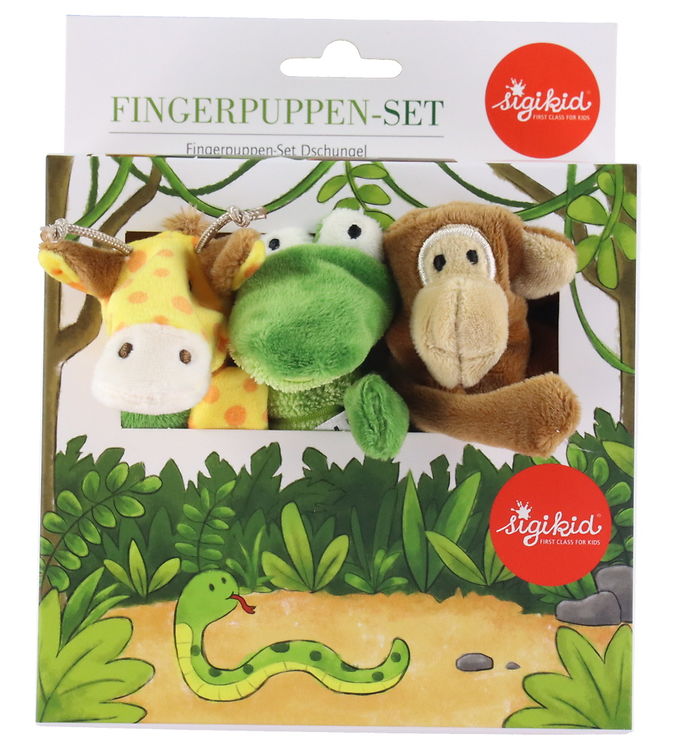 Sigikid Fingerbamser - 12 cm - Jungle