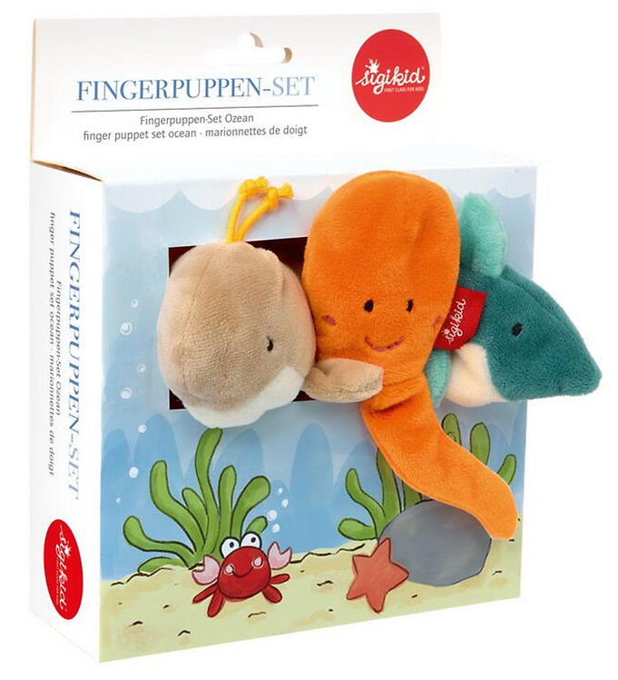 Sigikid Fingerbamser - 12 cm - Ocean
