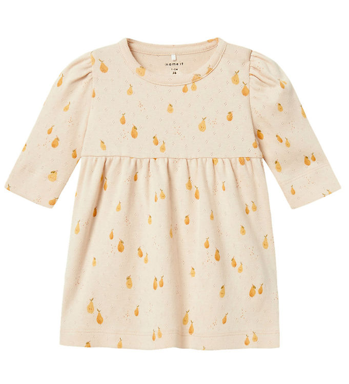 Name It Kjole - NbfFepera - Whisper Pink m. Hulmønster