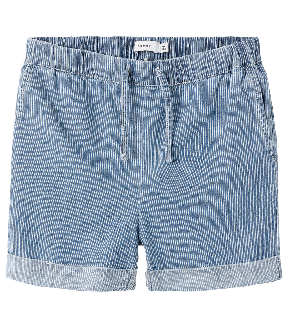 Name It Shorts - NkfBella - Medium+ Blue Denim - Name It - 8 Jahre (128) - Shorts