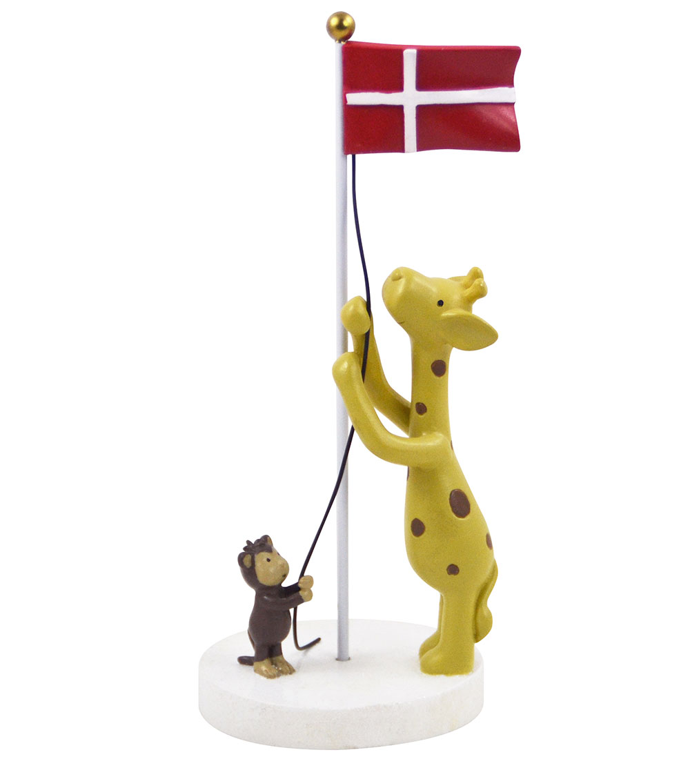 Kids by Friis Tischdekoration - 17 cm - Giraffe und Affe - Kids by Friis - One Size - Dekoration