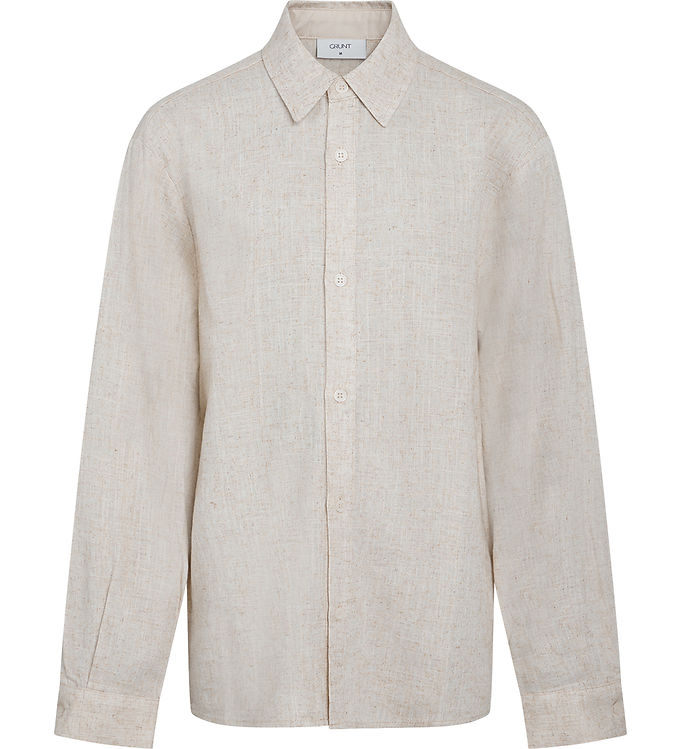 Grunt Skjorte - Herstal - Hør - Sand