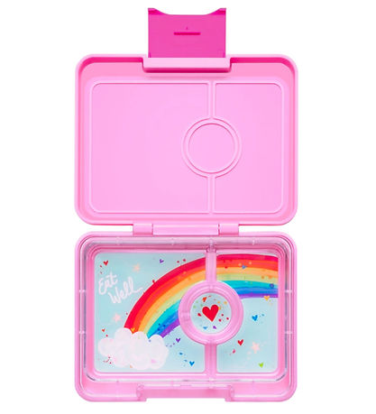 Yumbox Madkasse m. 3 Rum - Bento Snack - Power Pink/Rainbow Yumbox Madkasse m. 3 Rum - Bento Snack - Power Pink/Rainbow
