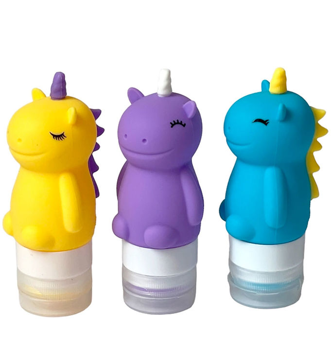 Yumbox Tilbehør - Squeezy Unicorns Dressingflasker - 3 Stk.