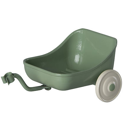 Maileg Dukketilbehør - Cykelanhænger - Mus - Grøn