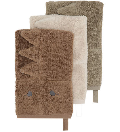 Konges Sløjd Vaskehandsker - 3-pak - Dino Konges Sløjd Vaskehandsker - 3-pak - Dino