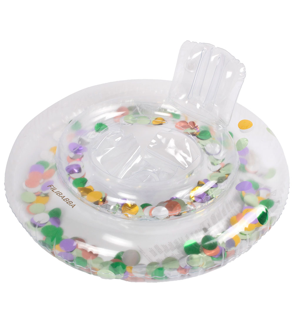Filibabba Schwimmring - Alfie - 60 cm - Regenbogenkonfetti - Filibabba - One Size - Schwimmring