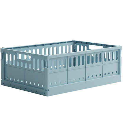Made Crate Foldekasse - Maxi - 48x33x17,5 cm - Crystal Blue Made Crate Foldekasse - Maxi - 48x33x17,5 cm - Crystal Blue
