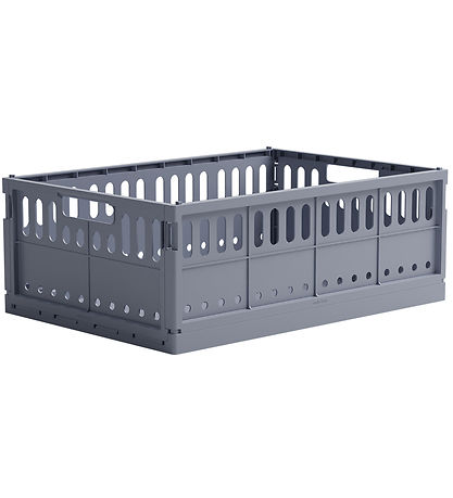 Made Crate Foldekasse - Maxi - 48x33x17,5 cm - Blue Grey Made Crate Foldekasse - Maxi - 48x33x17,5 cm - Blue Grey
