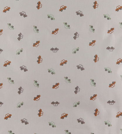 Nørgaard Madsens Sengetøj - Baby - Beige m. Biler i Brændte Farv Nørgaard Madsens Sengetøj - Baby - Beige m. Biler i Brændte Farv