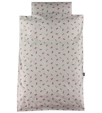 Nørgaard Madsens Sengetøj - Baby - Beige m. Biler i Brændte Farv Nørgaard Madsens Sengetøj - Baby - Beige m. Biler i Brændte Farv