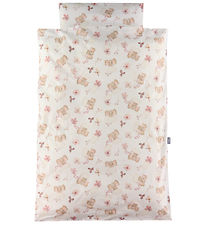 Nørgaard Madsens Sengetøj - Baby - Hvid m. Elefanter i Rosa Nuan Nørgaard Madsens Sengetøj - Baby - Hvid m. Elefanter i Rosa Nuan