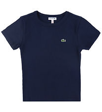 Lacoste T-shirt - Rib - Navy Lacoste T-shirt - Rib - Navy
