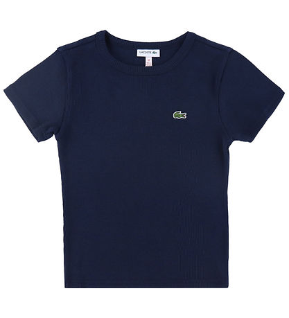 Lacoste T-shirt - Rib - Navy Lacoste T-shirt - Rib - Navy