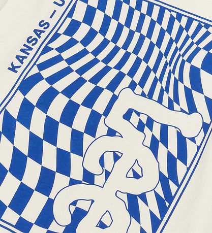 Lee T-Shirt - Checkerboard Graphic - White Asparagus Lee T-Shirt - Checkerboard Graphic - White Asparagus