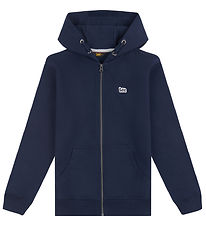 Lee Cardigan - Badge LB Zip Through - Navy Blazer Lee Cardigan - Badge LB Zip Through - Navy Blazer