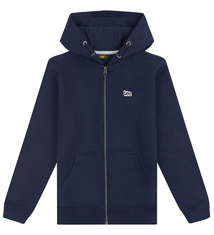 Lee Cardigan - Badge LB Zip Through - Navy Blazer Lee Cardigan - Badge LB Zip Through - Navy Blazer