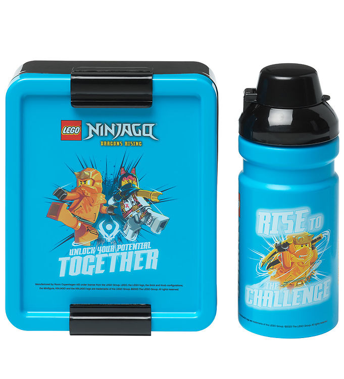 LEGO® Storage Madkasse/Drikkedunk - Ninjago - Blå