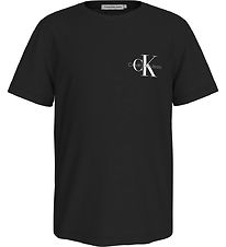 Calvin Klein T-Shirt - Chest Monogram - Ck Black Calvin Klein T-Shirt - Chest Monogram - Ck Black