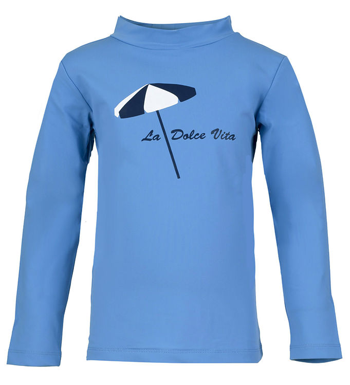 Petit Crabe Casey VITA Badebluse UV50+ - Cornflower