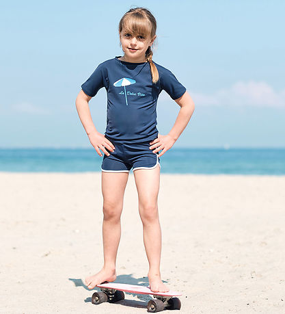 Petit Crabe Badebluse - Luna - UV50+ - Blue Petit Crabe Badebluse - Luna - UV50+ - Blue