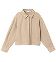 Name It Skjorte - Cropped - NkfFalinnen - Humus Name It Skjorte - Cropped - NkfFalinnen - Humus