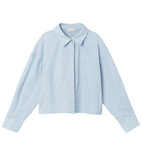 Name It Skjorte - Cropped - NkfFalinnen - Chambray Blue Name It Skjorte - Cropped - NkfFalinnen - Chambray Blue