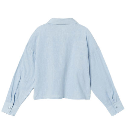 Name It Skjorte - Cropped - NkfFalinnen - Chambray Blue Name It Skjorte - Cropped - NkfFalinnen - Chambray Blue