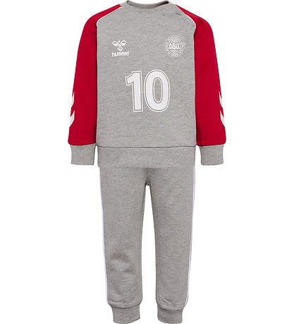 Hummel Sweatsæt - DBU Gameday - Grey Melange Hummel Sweatsæt - DBU Gameday - Grey Melange